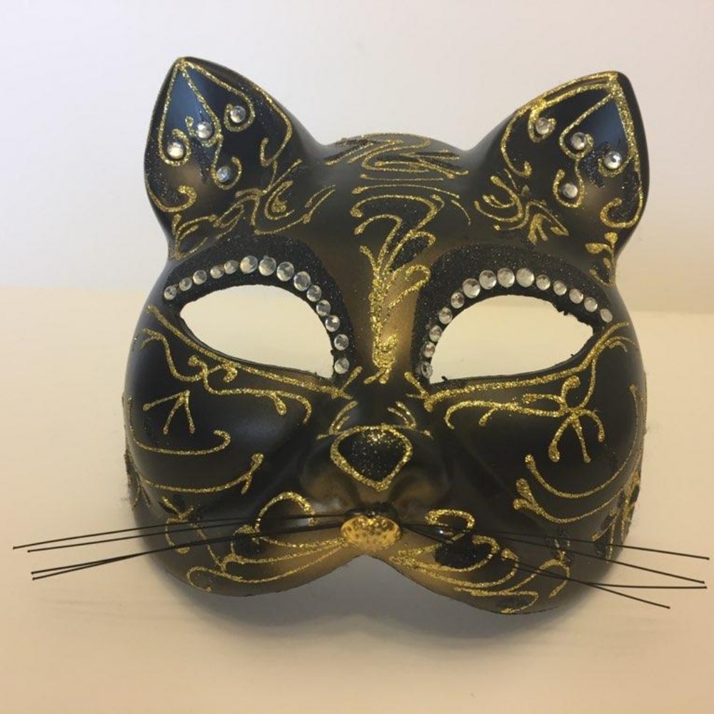 Glitter Cat Mask - Picture 1 of 4